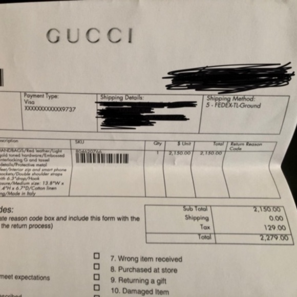 Red Gucci Bag - Picture 3 of 8